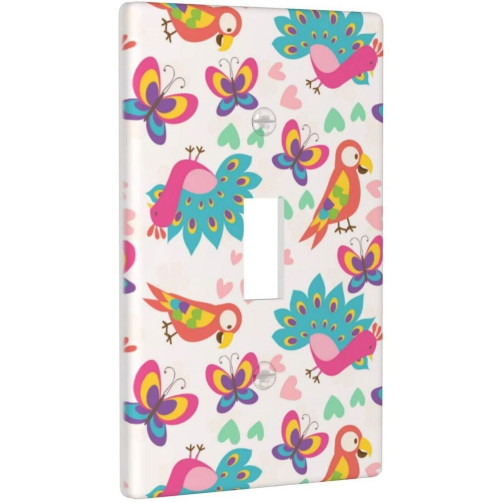Switch Cover Decorative Light Switch Cover 1-Gang Single Toggle Wall Plate Elect